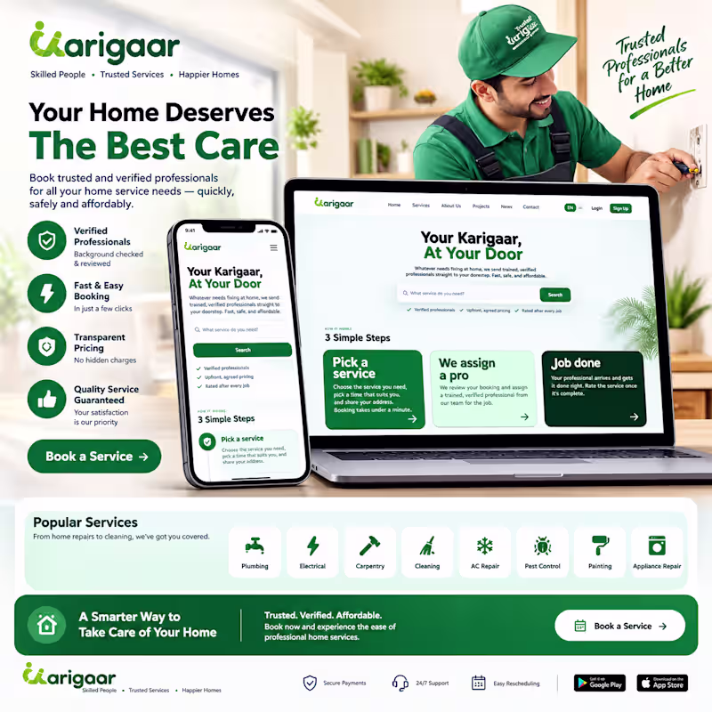 Cover image for Kaarigar — Home Services Platform