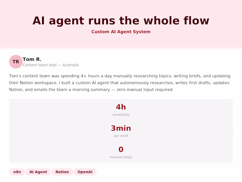 Cover image for I Built an AI Agent