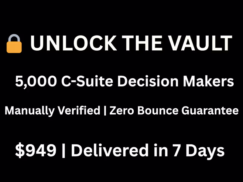 Cover image for The SaaS Vault SCALE: 5,000 B2B SaaS CEO Leads in 7 Days