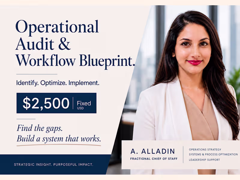 Cover image for Operational Audit & Workflow Blueprint