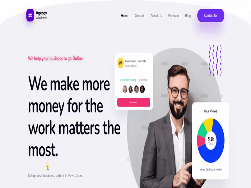 Cover image for Developed a Agency Site for Client