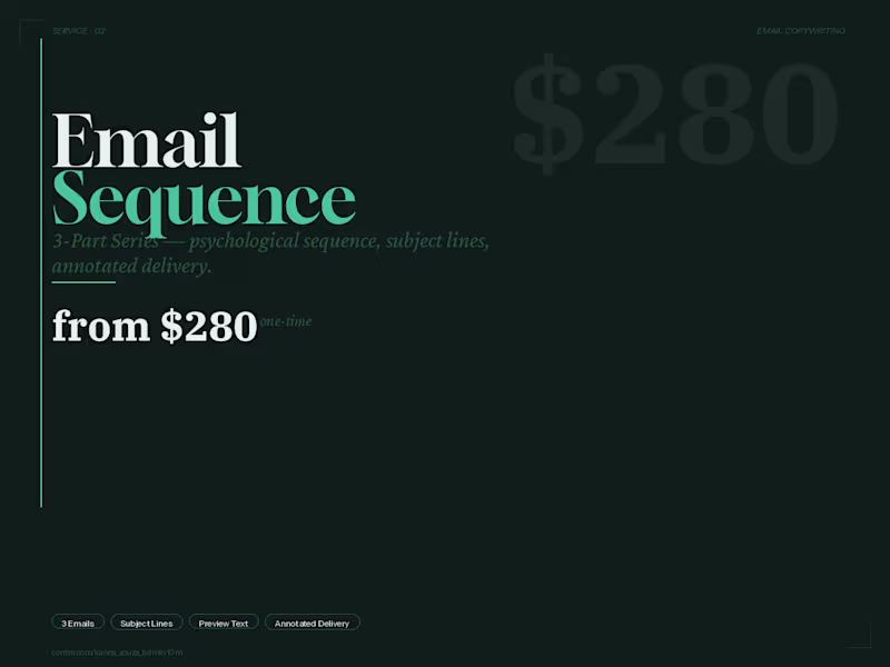 Cover image for  Email Sequence- 3-Part Welcome Flow