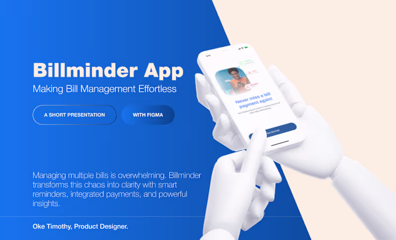 Cover image for Bill Management & Reminder App :: Behance