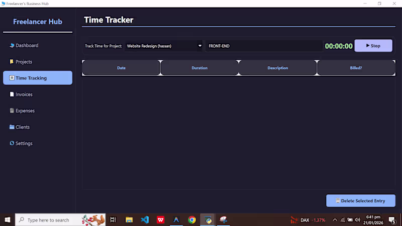 Cover image for Freelancers Business Hub Desktop Application
A