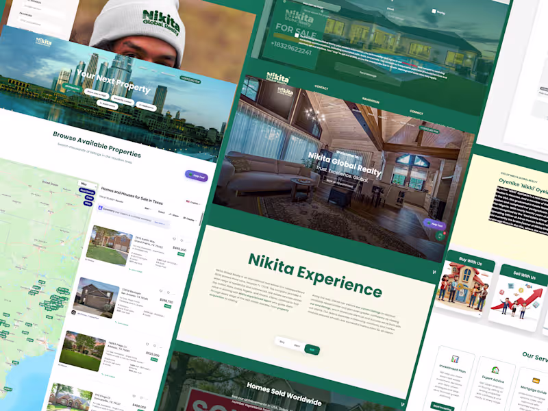Cover image for Nikita Global Realty Website Transformation