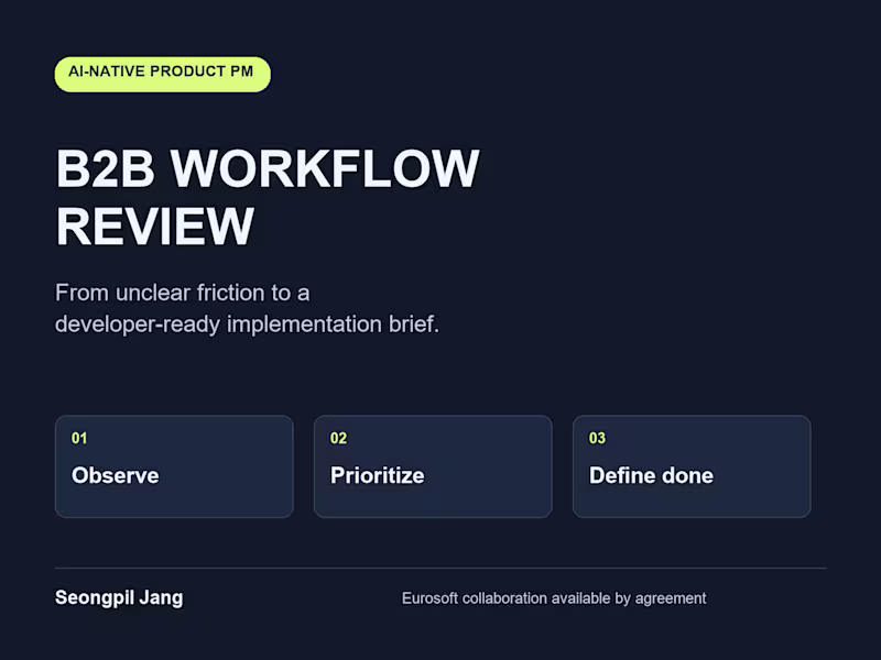 Cover image for B2B Workflow Review & Implementation Brief