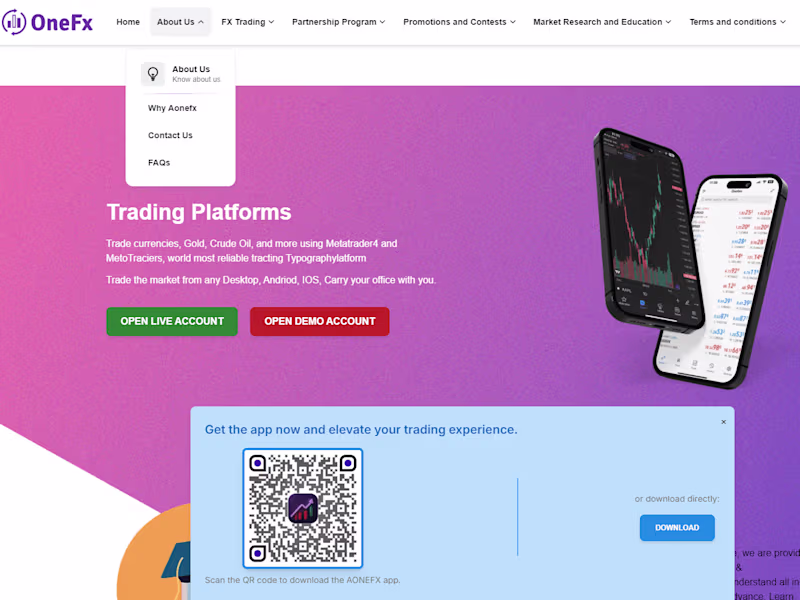 Cover image for Forex Landing Website