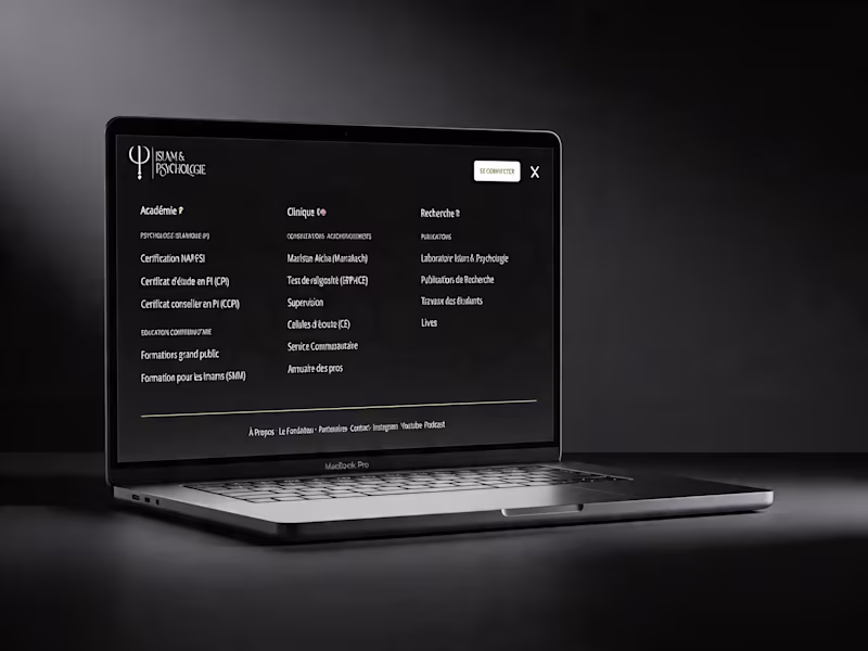 Cover image for Custom Mega Menu Development in Kajabi for KhalilCenter