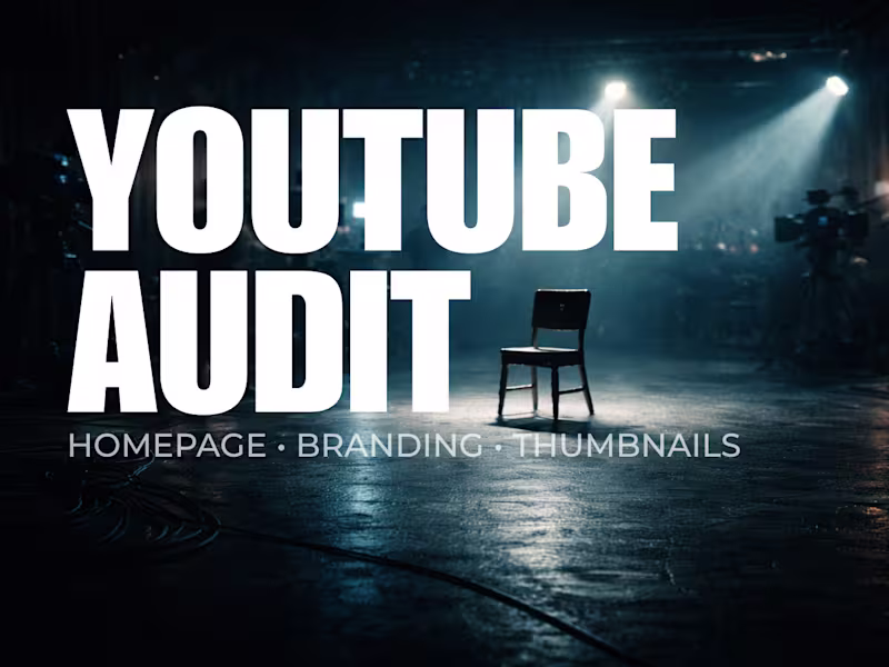 Cover image for YouTube Quick Audit: Homepage, Branding & CTR Diagnostic