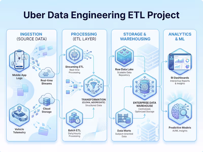 Cover image for Uber Data Engineering ETL Project