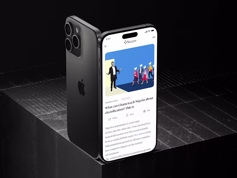 Cover image for Stears Mobile App: UX Redesign