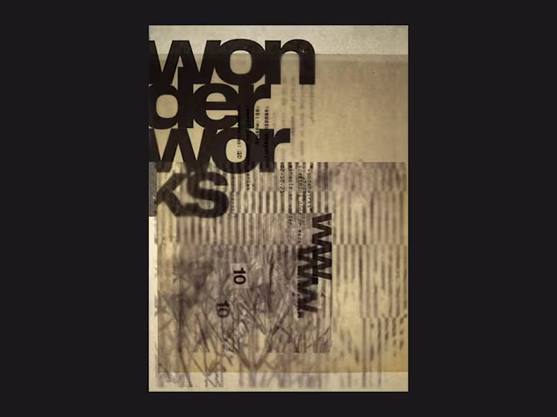 Cover image for wonderworks - Print Poster