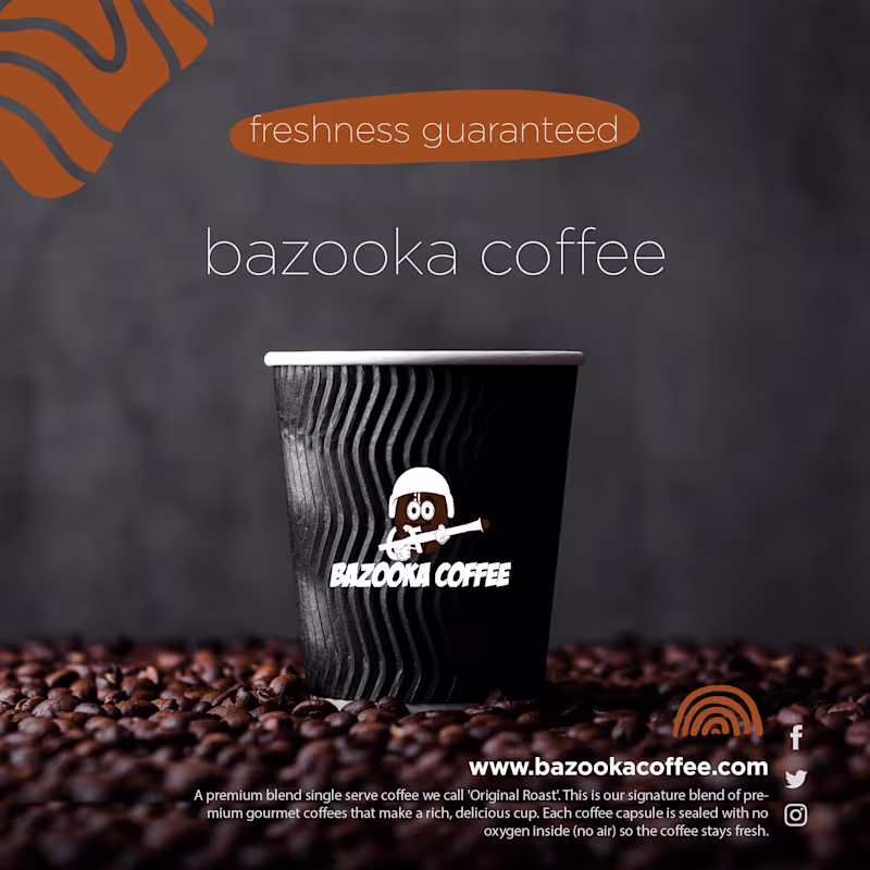 Cover image for Bazooka Coffee, was a recently