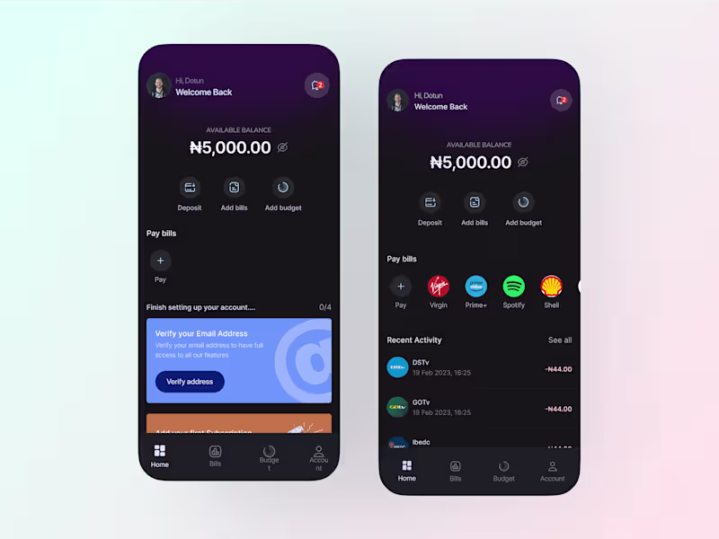 Cover image for Fintech Mobile App UI/UX Design