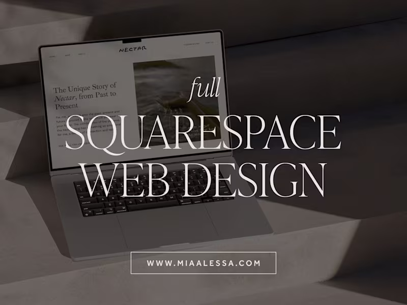 Cover image for Full Squarespace Web Design