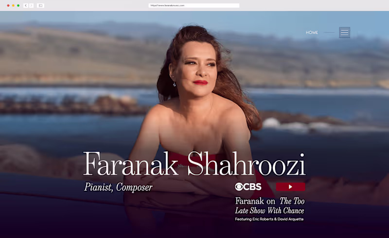 Cover image for Faranak Shahroozi • Specialized Webflow Design & Dev Sprint