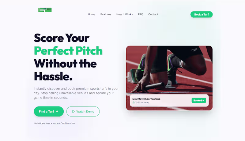 Cover image for OnlyTurf: Integrated Sports Booking &