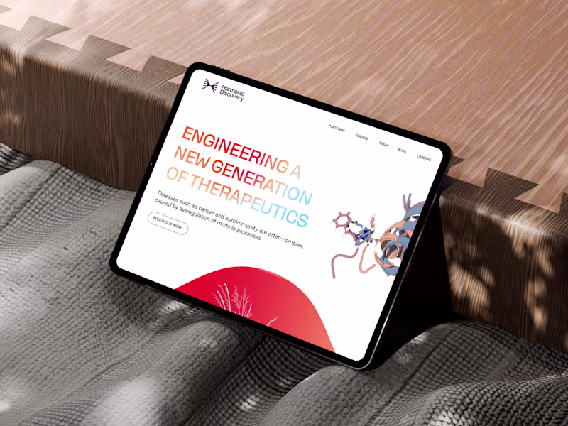 Cover image for Harmonic Discovery Website Redesign and Development