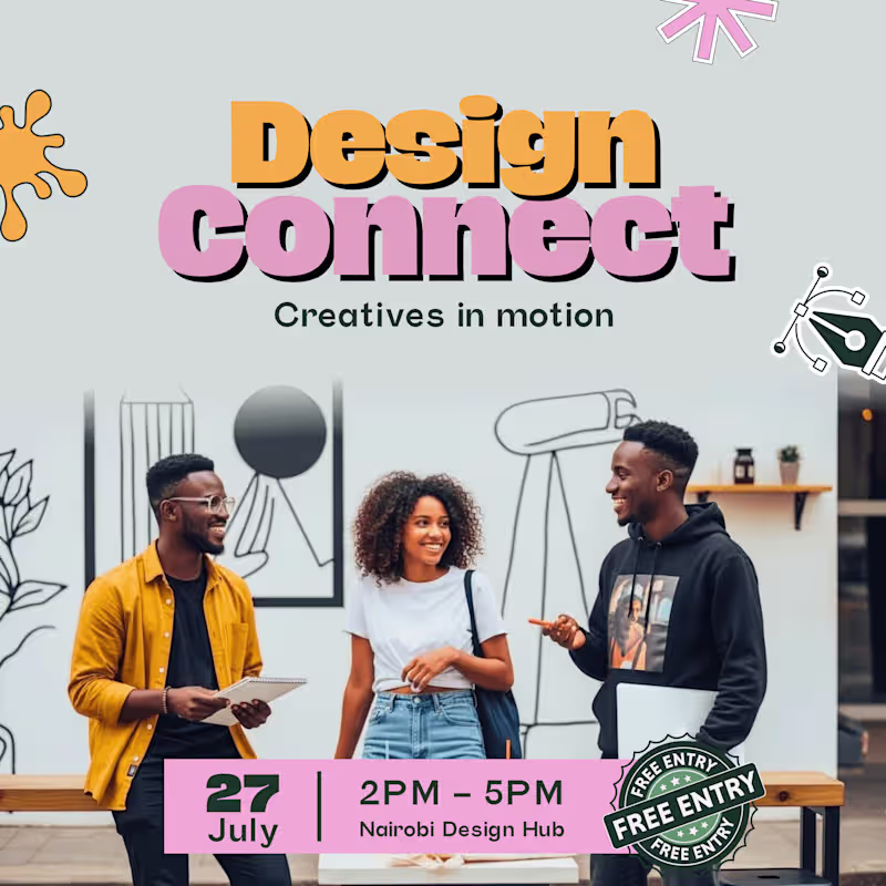 Cover image for Designers Community Meetup Event Poster