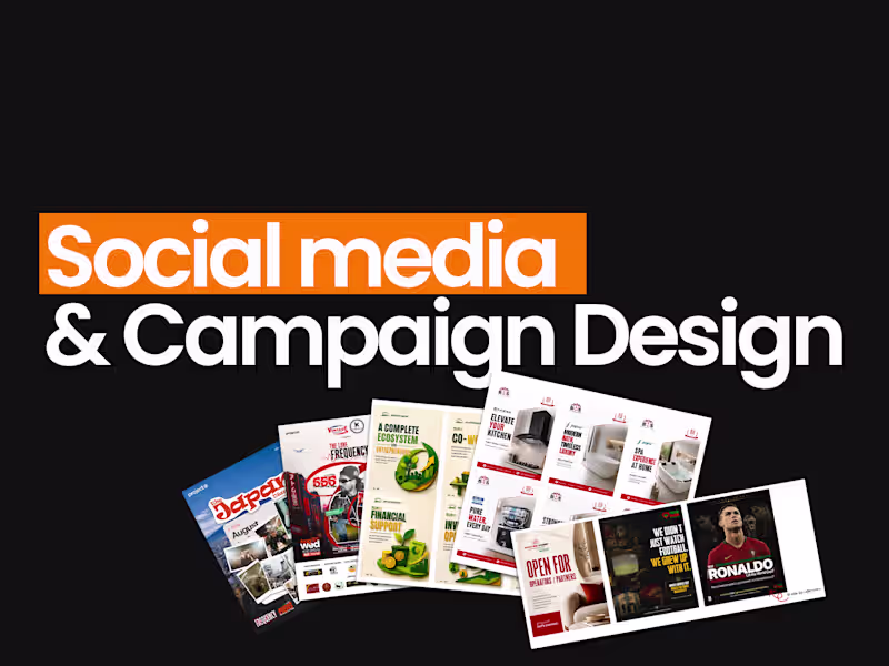 Cover image for Social Media & Campaign Design for Brands