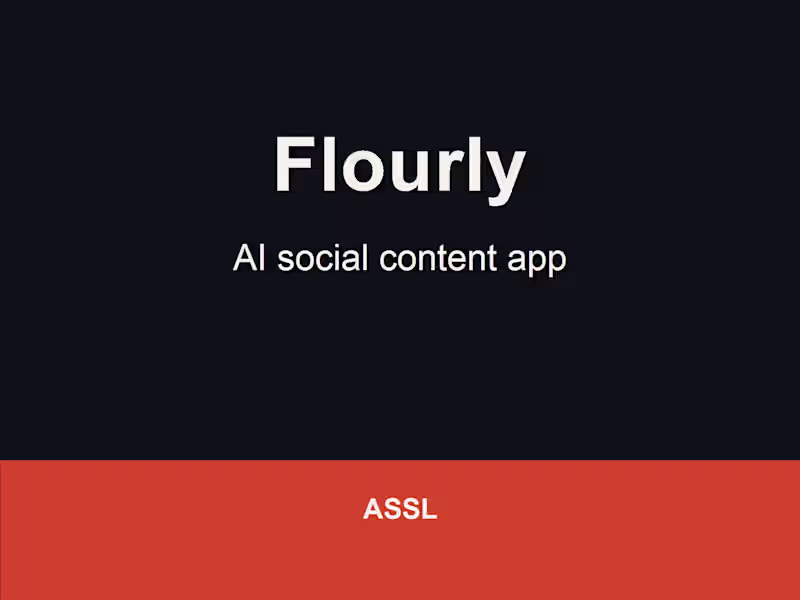 Cover image for Flourly - AI social content app
