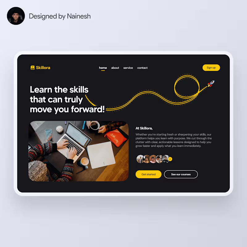 Cover image for Online Learning Platform UI