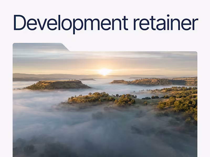 Cover image for Webflow Retainer — Monthly Dev Support