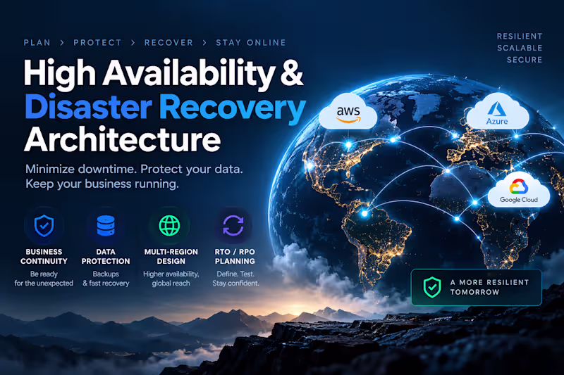 Cover image for High Availability & Disaster Recovery Architecture