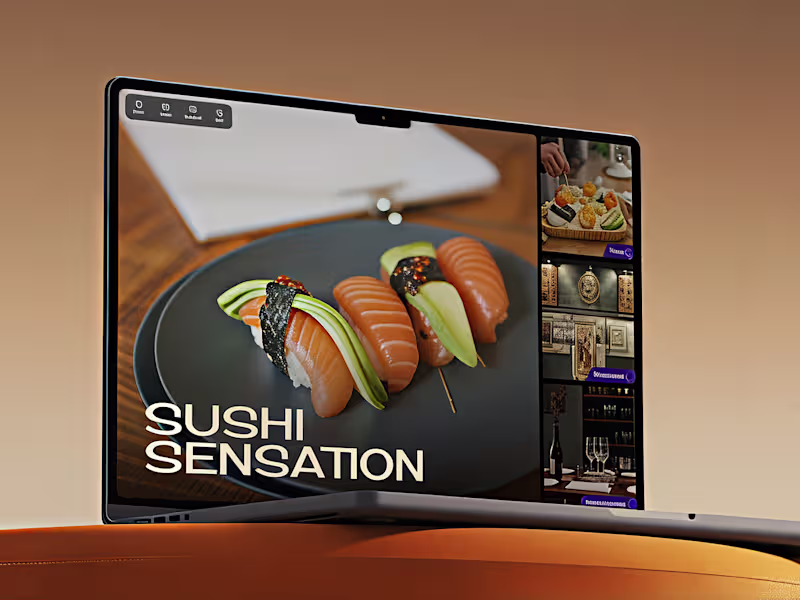 Cover image for Premium Japanese Restaurant Landing Page Design 