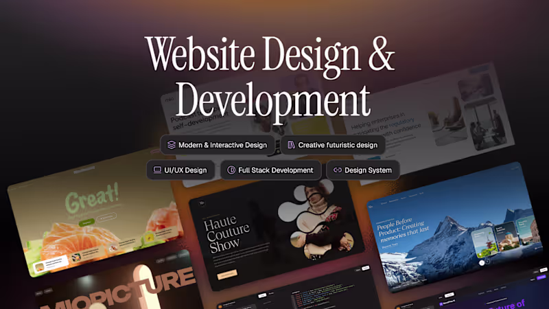 Cover image for Custom Web Design and Development