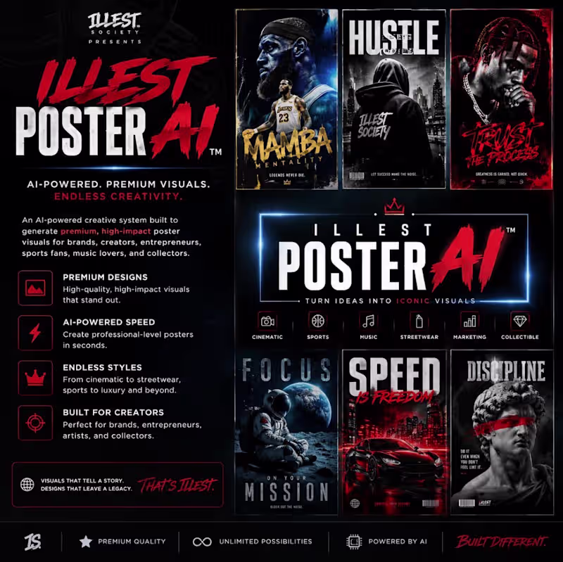Cover image for ILLEST POSTER Al™
An Al-powered creative
