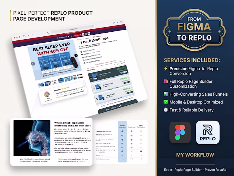 Cover image for Modern Figma to Replo Website