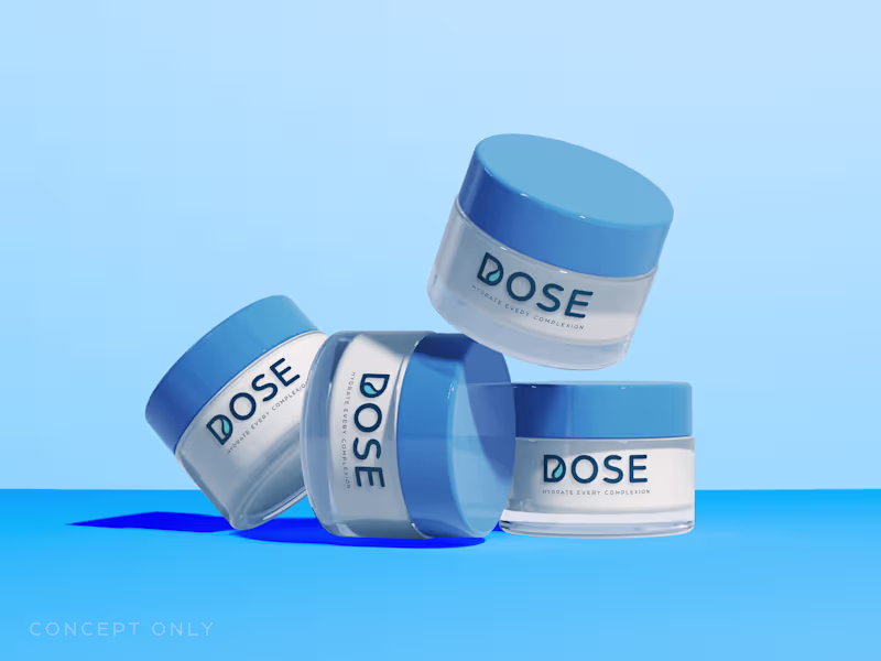 Cover image for DOSE Skincare Visual Identity & Packaging Design