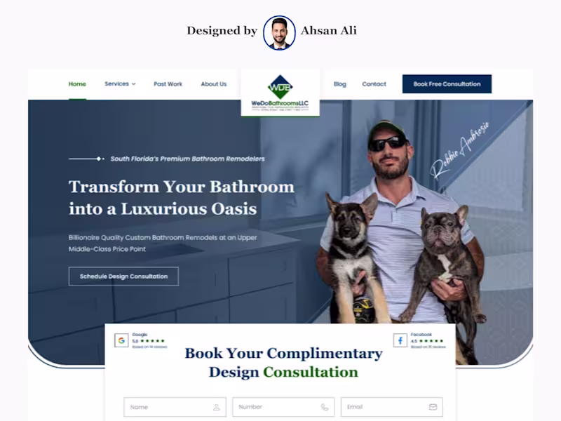 Cover image for We Do Bathroom Website Design