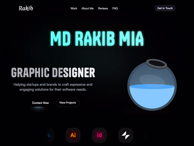 Cover image for Portfolio Website Design for MD Rakib Mia