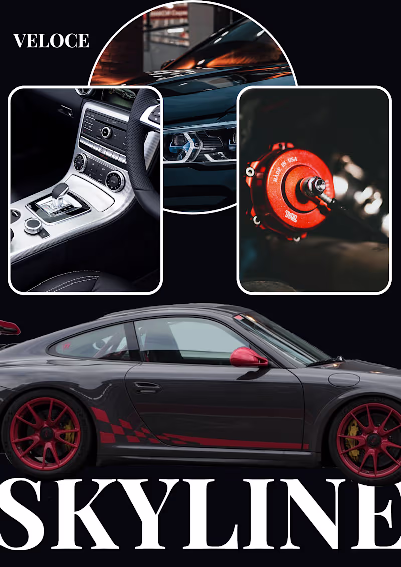 Cover image for Designed this car promotional flyer