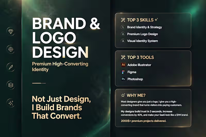 Cover image for `I will build SaaS Brand System, Logo Refinement That convert
