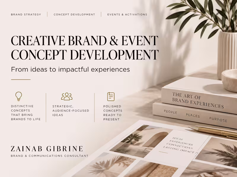 Cover image for Brand & Event Concept Development