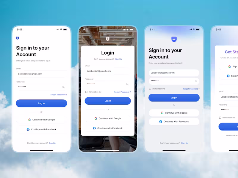 Cover image for Mobile Authentication UI Design
