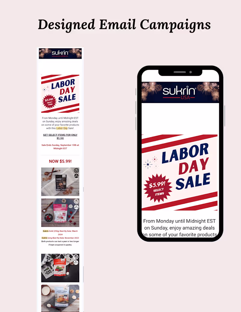 Cover image for Email Marketing - Sukrin USA