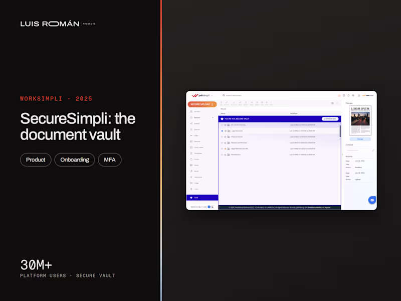 Cover image for SecureSimpli: security that feels like progress