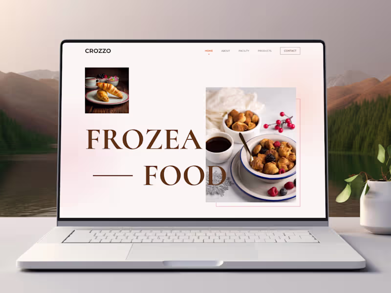 Cover image for Crozzo Website Design for B2B Bakery & Frozen Foods