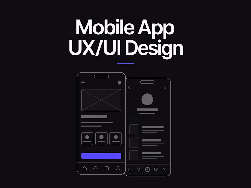 Cover image for Mobile App UX/UI Design