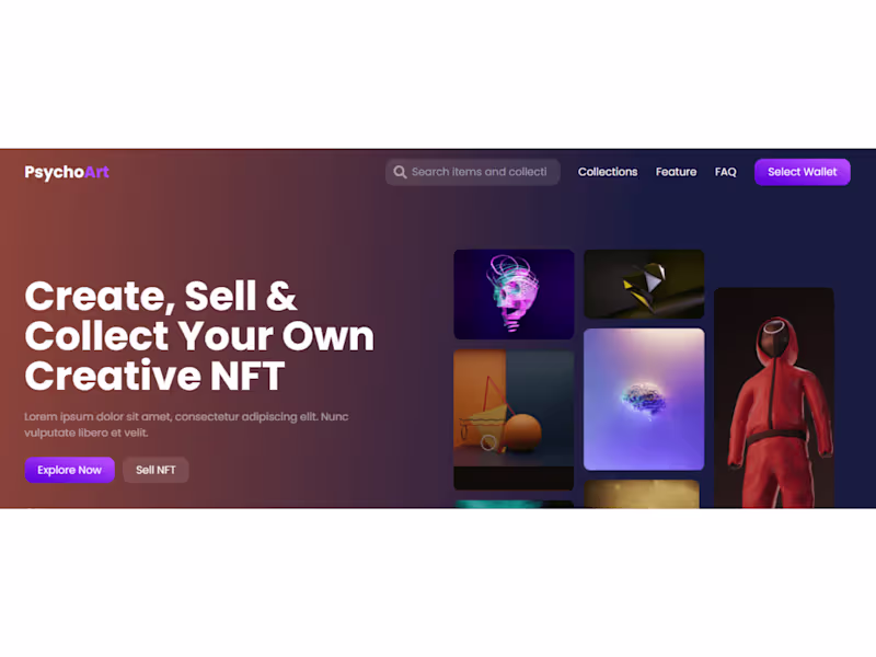 Cover image for PsychoArt - NFT Marketplace