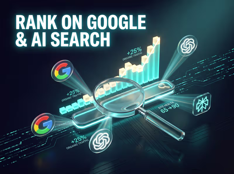 Cover image for SEO & Organic Growth — Rank on Google & AI Search