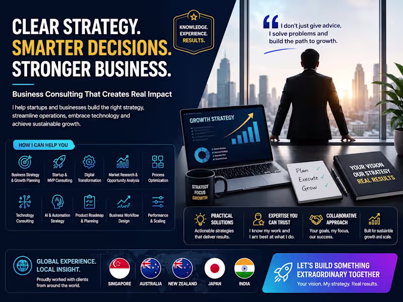 Cover image for Business Consulting | Strategy, Growth & Digital Transformation
