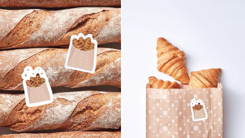 Cover image for Illustrations and Internal Stickers for Bakery