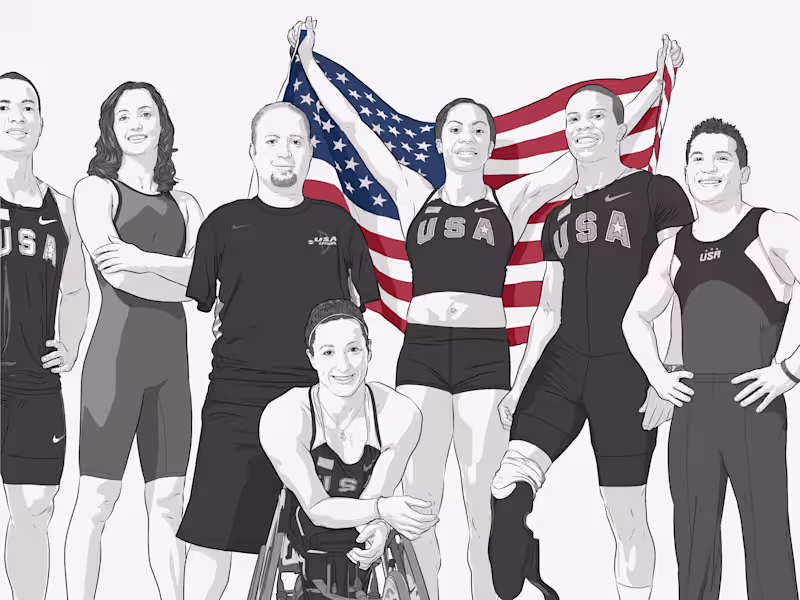 Cover image for BP's Team USA Athlete Infographics