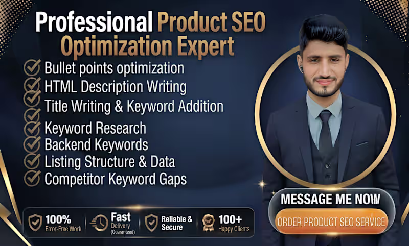 Cover image for I will skyrocket sales with amazon listing optimization and SEO