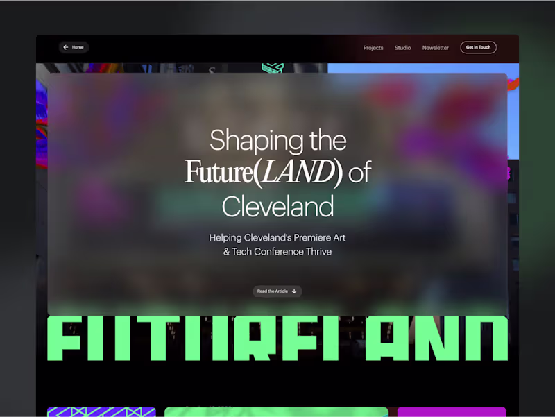 Cover image for Award-winning Web Experience